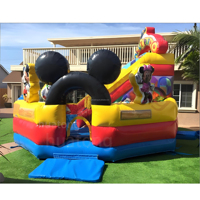 Château gonflable commercial pour enfants avec toboggan, château gonflable pour location