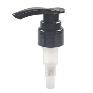 Pompa per lozione 4CC in plastica all'ingrosso più venduta in colore nero con Dispenser di sapone con chiusura liscia