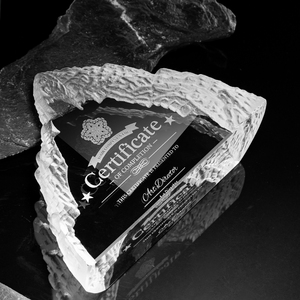 Ijsberg Kristallen Trofee Medaille Creatieve Aangepaste Gravure Wedstrijd Uitstekende Werknemer Bergtop Souvenir Voor Reizen - Product Image 3