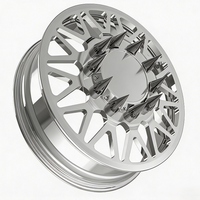 Rines Forjados Negros Mate Personalizados de 20X8.25 24X8.25 con Tapas Centrales Flotantes 10X225 8X165.1 para Ford F-350 Super Duty