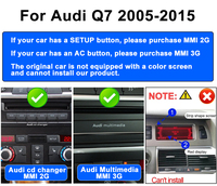 Nuevo sistema multimedia inalámbrico para coche con Android AUTO y CarPlay, pantalla de 10.25 pulgadas para Audi Q7, reproductores de video para coche