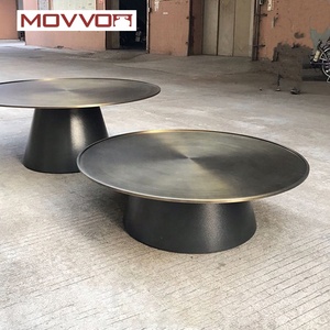 Table basse ronde en acier inoxydable <span class=keywords><strong>de</strong></span> style minimalisme <span class=keywords><strong>de</strong></span> haut niveau avec collection <span class=keywords><strong>de</strong></span> décors - Product Image 3