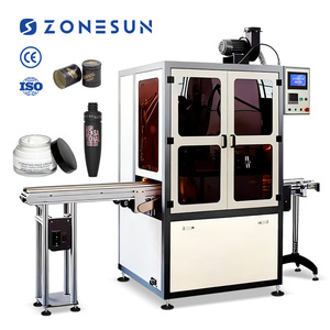 Máquina de Serigrafía Vertical Automática ZONESUN ZS-SWP3 con Servomotor Rotatorio para Tapas de Tubos, Botellas Cilíndricas y Envases Cosméticos - Product Image 1