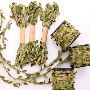 Simulazione artificiale canapa verde juta juta corda cordoncino cordino nastro per regalo e decorazioni fiori e piante - Product Image 5