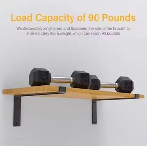 Étagères Support Métal Mur En <span class=keywords><strong>Acier</strong></span> Solide Support D'étagère Robuste Diy L J Angle Support Industriel Rustique Flottant En Fonte Noir - Product Image 5