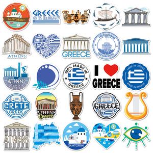 En stock <span class=keywords><strong>Doudou</strong></span> Cloud 50 pièces Graffiti grec Voyage Civilisation urbaine Créatif Vente en gros DIY Adhésif Imperméable - Product Image 3