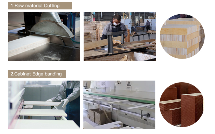 EDNA Standard Modern Style Slide Out Stainless Steel Kitchen Cabinets Canister Manufacturing