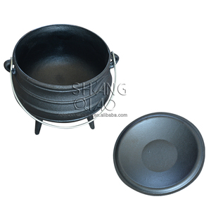 Sudáfrica 3 pierna pote <span class=keywords><strong>de</strong></span> <span class=keywords><strong>hierro</strong></span> <span class=keywords><strong>fundido</strong></span> Potjie olla con tres piernas <span class=keywords><strong>caldero</strong></span> - Product Image 2