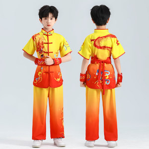 Trajes Tradicionales de Tai Chi para Niños, Uniforme de <span class=keywords><strong>Wushu</strong></span>, Traje Tang, Uniforme de Kung Fu, Ropa Ligera de Entrenamiento para Niños - Product Image 3