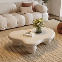Nouvelle table basse de style crème nuage française, mobilier de salon moderne et minimaliste, design créatif, table basse moderne