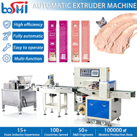 Machine d'emballage horizontale entièrement automatique pour sachets de viande en purée pour chats, bâtonnets de friandises pour animaux de compagnie, extrudeuse d'emballage