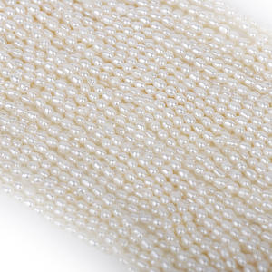 Perles semi-finies d'eau douce naturelle pour Xiaomi, 3-3,5 mm, forte luminosité, extrêmement durables - Bracelet/Collier en perles en vrac - Product Image 5