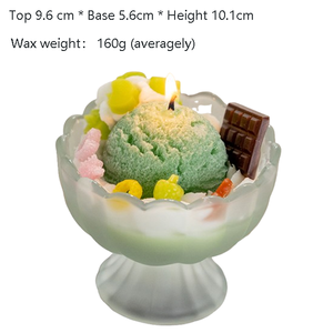 Scoop Ice Cream Shape Thơm Sáp Đậu Nành Nến Thiết Kế Tinh Tế Mới Lạ Nến Thơm Cho Hương Liệu Trang Trí Nội Thất Đảng Đám Cưới - Product Image 3