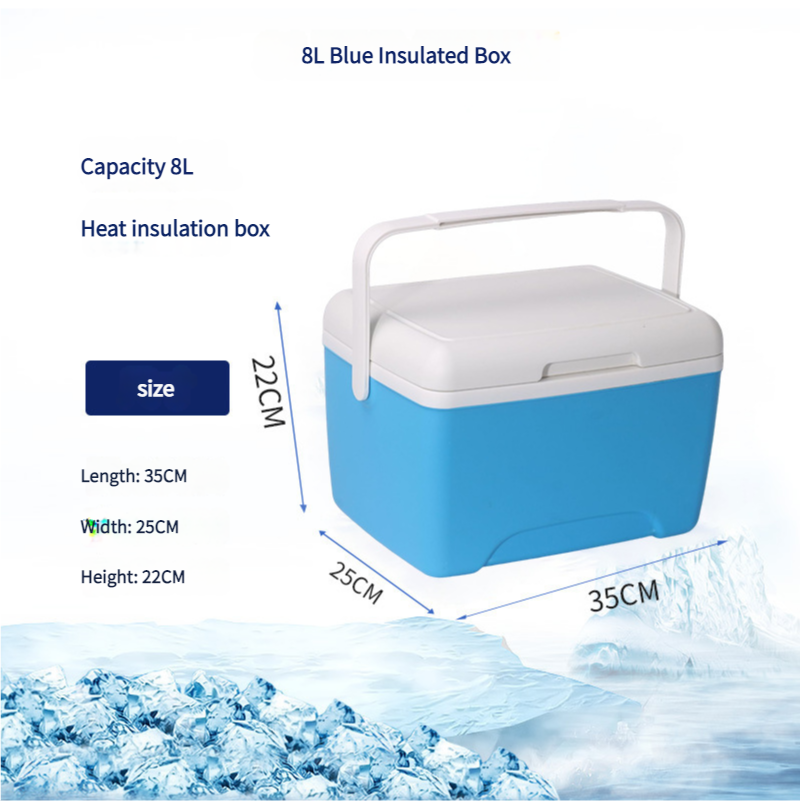 8L white + 380ml ice box * 1 + ice pack * 5