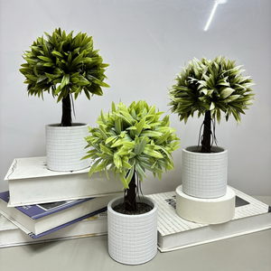 <span class=keywords><strong>Vendita</strong></span> diretta in fabbrica bacinella in plastica opaca Bonsai giardino esterno interno fornisce <span class=keywords><strong>piante</strong></span> verdi artificiali fioriere - Product Image 3