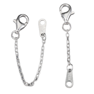 BH2278 <span class=keywords><strong>LoveStory</strong></span> Jewelry, Accesorios de Moda, Plata de Ley S925, Cordón de Cristal, Cierre de Langosta, Extensor para Collar y Pulsera - Product Image 1