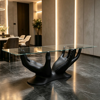 Table en fibre de verre, mobilier d'extérieur, design paramétrique, table à manger, table à manger pour hôtel