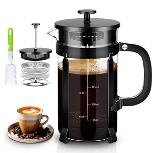 Cafetière à thé et à café pour la maison, en verre borosilicate, cafetière à piston de haute qualité - Product Image 5