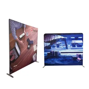 Manufacturer portable portable fabric wall with aluminium frame Durable trade show back drops