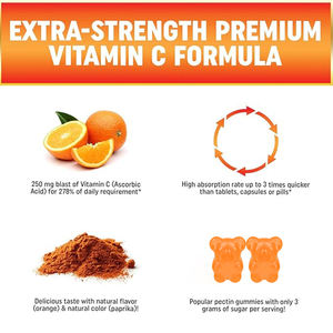 OEM/ODM Bonbons bonbons à la vitamine C à haute puissance, saveur d'orange, vitamine C et extrait de sodium pour le bien-être général de l'adulte - Product Image 3