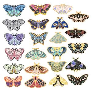 Wholesale Hot Sale Custom Creative Cartoon Butterfly Alloy Insect Soft Badges Brooch Soft Enamel <b>Pins</b> - Product Image 5