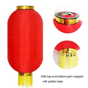 Đèn ngoài trời không thấm nước màu đỏ Trung Quốc Nylon đèn lồng để bán âm lịch năm mới Đèn lồng trung quốc - Product Image 3