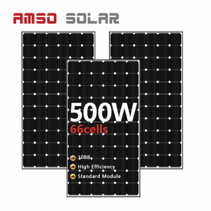 Nouveau panneau solaire 500 watts Mono 500 w, panneau solaire en silicium noir, carrelage de toit solaire photovoltaïque - Product Image 1