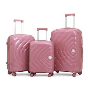 Ensemble de bagages légers et simples en tissu, trois pièces, 20" 24" 28", imperméables, souples, avec roulettes fixes à 4 roues et verrouillage - Product Image 2