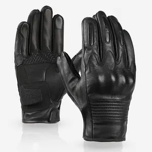 Protector Impermeable de Pantalla Táctil para Exteriores, Guantes de Cuero para Motocross