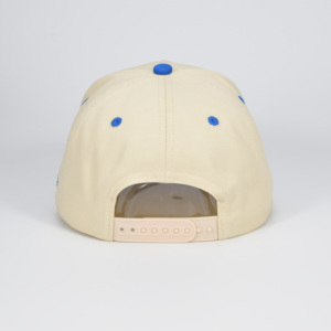 Cappellini da Baseball in cotone strutturato a 5 pannelli su misura Cappello in stile sportivo bicolore con Logo ricamato in rilievo 3D - Product Image 3