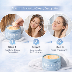 Mascarilla Capilar Pallamina 500ML con Colágeno y Queratina, Reparación Profunda, Hidratación y Suavidad <span class=keywords><strong>para</strong></span> <span class=keywords><strong>Cabello</strong></span> Seco y Dañado - Product Image 6