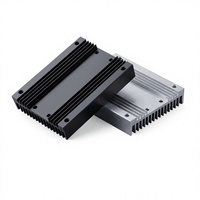 Plaque de refroidissement en aluminium anodisé sur mesure avec trous de montage de précision, dissipateur thermique pour carte graphique usiné CNC