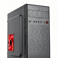 Caja de PC MicroATX Meway al por Mayor, Soporte 0.35, Panel Frontal USB, Mini Torre, Ventilación de Malla, 3 Ventiladores, Chasis para Juegos DIY