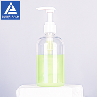 Flacon distributeur de savon liquide de voyage de 300 ml, vide, à pression, pour shampoing, gel douche, lotion, avec bouchon à vis pour salle de bain