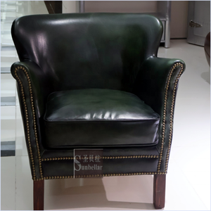 Commercio all'ingrosso in pelle verde antico sedia di design di lusso poltrone per soggiorno <span class=keywords><strong>camera</strong></span> <span class=keywords><strong>da</strong></span> letto club sala d'attesa accento sedia mobili - Product Image 4
