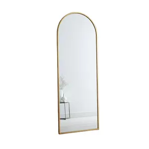 Recommend Breakage-proof Clear Images Arch Full Length Floor Mirror for Decorative