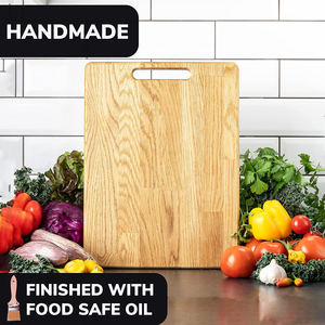 JUNJI planche à découper rectangulaire en <span class=keywords><strong>bois</strong></span> de chêne pour tout type de viande Fruits et légumes planche à découper parfaite en <span class=keywords><strong>bois</strong></span> naturel - Product Image 6