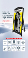 Panneau d'affichage LED P5 sur pied mobile, signalisation numérique, contrôle Wifi Cloud, écran couleur pour magasin de détail, hall d'exposition