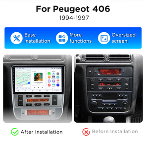 Autoradio sans fil Junsun Carplay Android Auto pour Peugeot 406 1994-2005 Lecteur DVD de voiture Unité centrale multimédia GPS Navi RDS DSP FM - Product Image 2