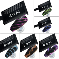 Meilleure Vente 2025 : Ensemble de 9 Aimants Puissants pour Ongles Effet Œil de Chat, Cœur et Carré, Baguette Magnétique Portable en Acrylique, Outils DIY pour Vernis Gel et Nail Art