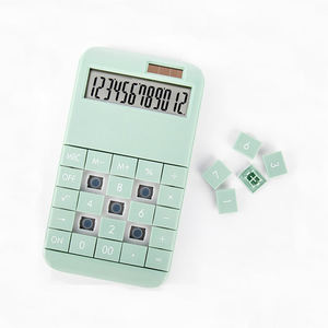 Calculatrice de base standard à 12 chiffres, calculatrice de bureau rose avec grand écran LCD pour le bureau, l'école et les affaires - Product Image 2