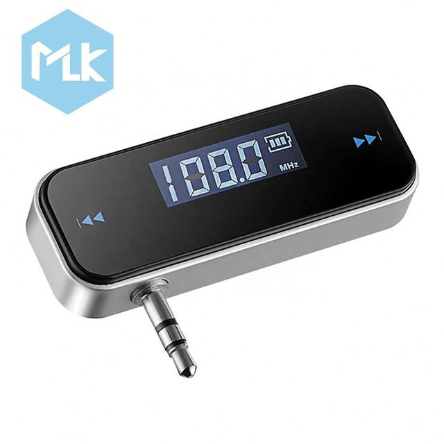 MLK  LCD Display 3.5mm Music Audio Wireless FM Transmitter Mini Wireless In-Car MP3 Player Radio FM Transmitter for Phone