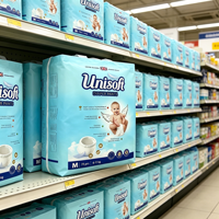 Kostenlose Probe Babywindeln UK Couche Bebe En Gros Lot De UNISOFT Einweg-Babywindeln Hochwertige Windeln Fabrik Großhändler