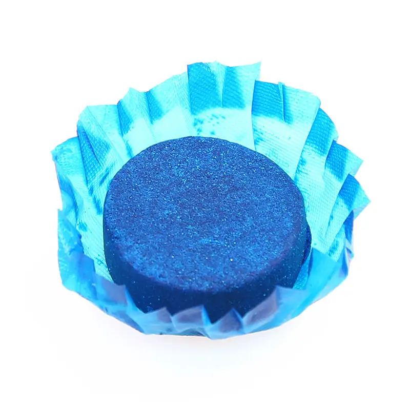 Blok produk pewangi Tablet pembersih Flush mangkuk biru Toilet