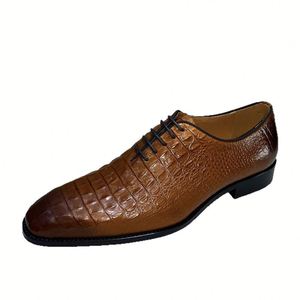Nouvelles Chaussures Oxford Homme 2026 en Cuir Pleine Fleur Motif Léopard Gaufré, Respirantes avec Semelle Intermédiaire en Caoutchouc, Idéales pour l'Automne et les Fêtes - Product Image 5