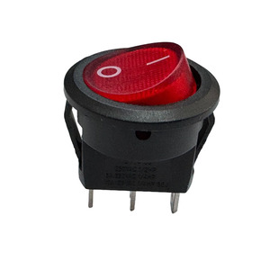 Thiết kế mới SPST Red 8A 250V <span class=keywords><strong>3</strong></span> pin LED nút tròn Rocker <span class=keywords><strong>Switch</strong></span> on off Power <span class=keywords><strong>switch</strong></span> với ánh sáng cho y tế thẩm mỹ thiết bị - Product Image 1