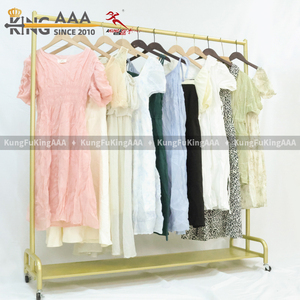 Robe longue d'occasion pour <span class=keywords><strong>femme</strong></span> KungFu KingAAA en polyester/coton, style bohème vintage à motifs floraux, pour l'été, tailles mixtes - Product Image 2