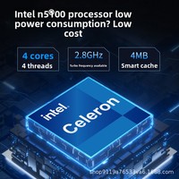 Nuevo Mini Ordenador Core N5100, Host con RAM DDR4, SSD de 4GB, Bajo Consumo de Energía, Portátil para el Hogar y la Oficina, Red 4K, Negocios