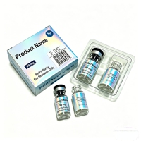 Étiquette autocollante imperméable pour flacon en verre résistant aux basses températures, design peptide, 3 ml, 5 ml, 10 ml, pour emballage de flacons