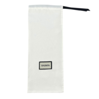 Logo personnalisé en gros 216 couleurs sélection personnalisée blanc Satin noir ruban sac à cordon soie perruque pochette anti-poussière